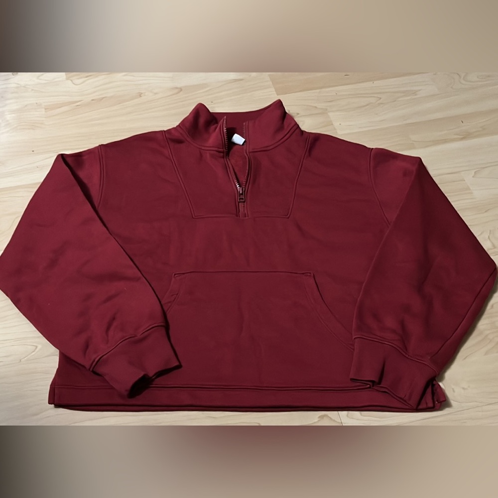 Red old navy quarter zip
